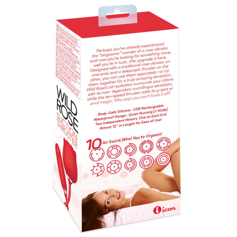 Wild Rose SUCTION THRUSTER Air Pulse Vibe Clit Ticklers and Pulsators