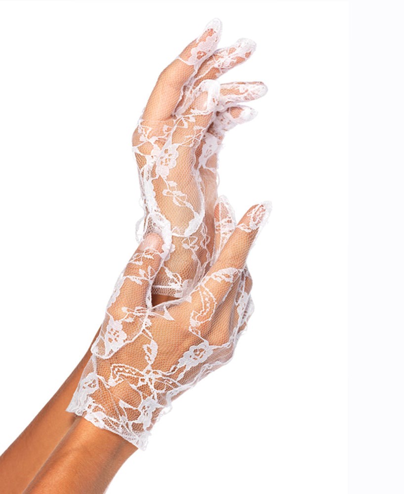 Wrist Length Lace Gloves Fancy Dress Ups