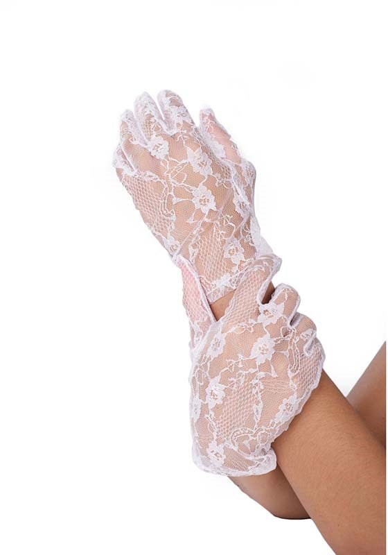 Wrist Length Lace Gloves Fancy Dress Ups