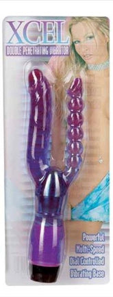 Elevate Your Pleasure with Xcel - 10-Inch Dual Stimulation Vibrator G-Spot Vibrators
