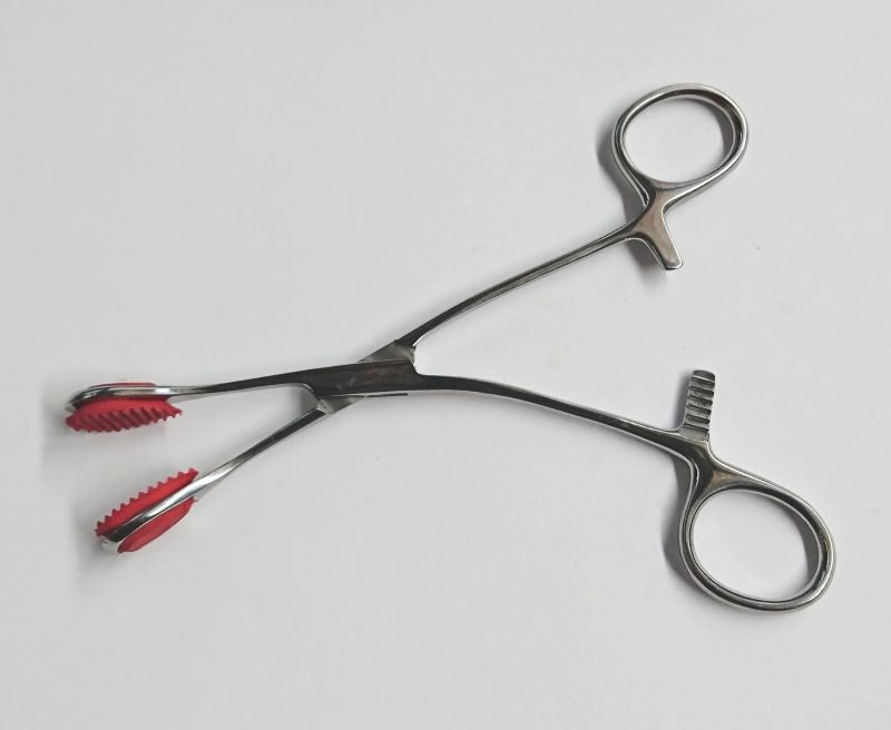 Young Tongue forceps with Curved Handle 17cm Dental and Clinical