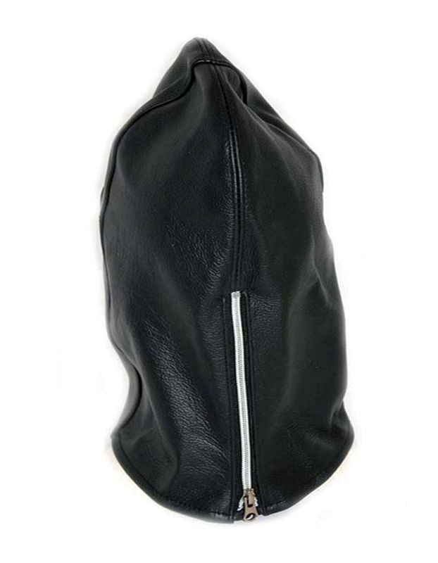 Zip It Leather BDSM Hood Bondage Hoods