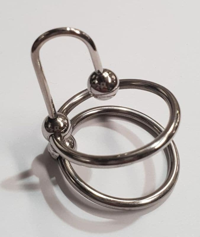 Dual Glans Rings for Powerful BDSM Sensation Play Penis Plugs