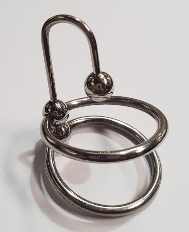 Dual Glans Rings for Powerful BDSM Sensation Play Penis Plugs