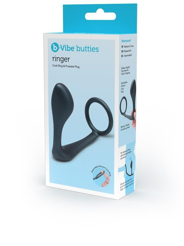 Dual Pleasure Powerhouse - B-Vibe Ringer Cock Ring and Prostate Plug Butt Plugs
