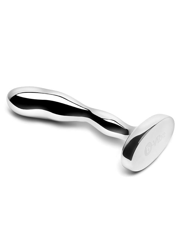 B-Vibe Stainless Steel Prostate Stimulator - Targeted Pleasure, Intense Sensations Prostate Toys
