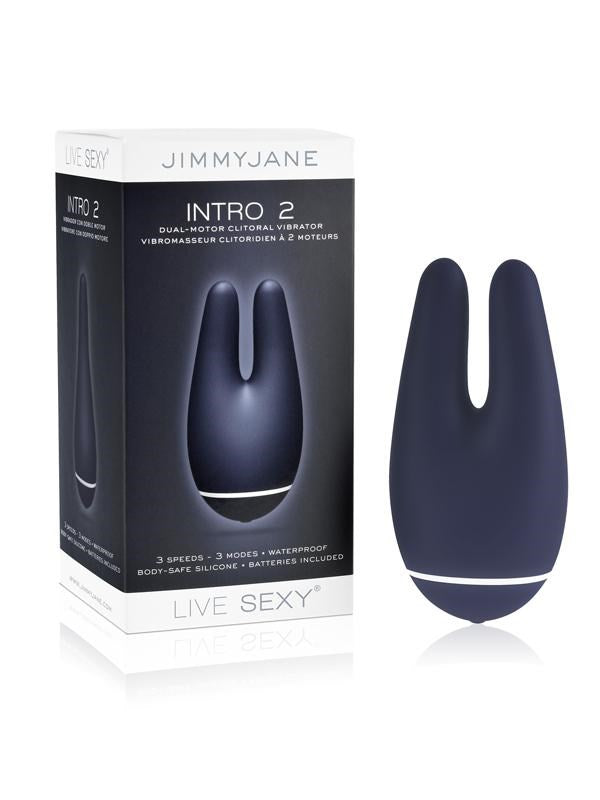 Jimmyjane INTRO 2 Dual Motor Silicone Clitoral Vibrator Silicone Vibrators