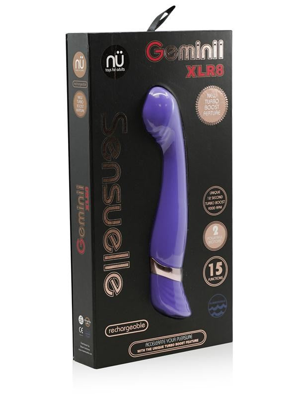 Nu Sensuelle Geminii XLR8 - Powerful G-Spot Vibrator with Fluttering Tip G-Spot Vibrators