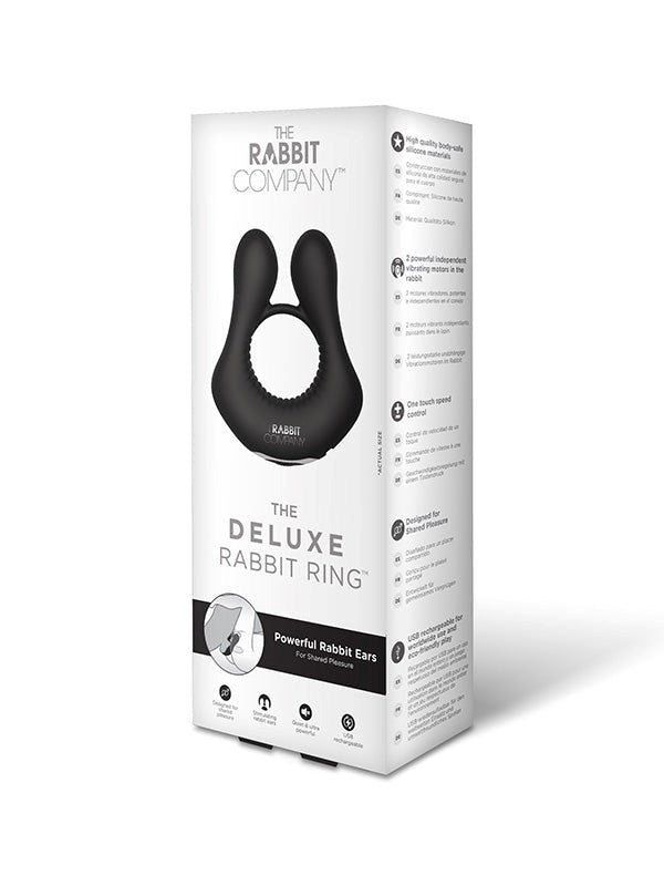 The Rabbit Company's Deluxe Vibrating Silicone Pleasure Ring Silicone Cock Rings