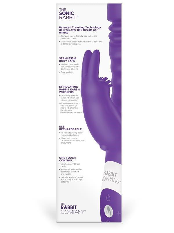 The Rabbit Company's Dual Stimulation Sonic Massager Rabbit Vibrators