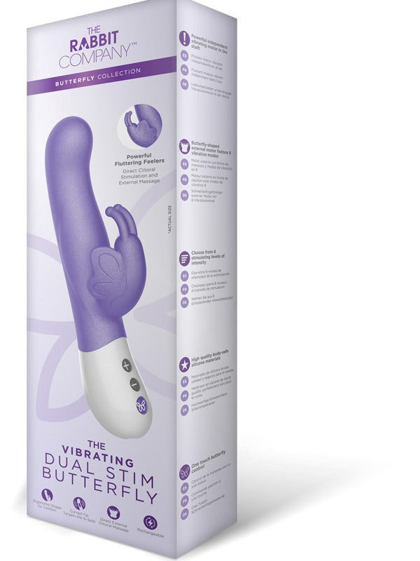 Butterfly Dual Stim G-Spot Pleasure Rabbit Vibe G-Spot Vibrators