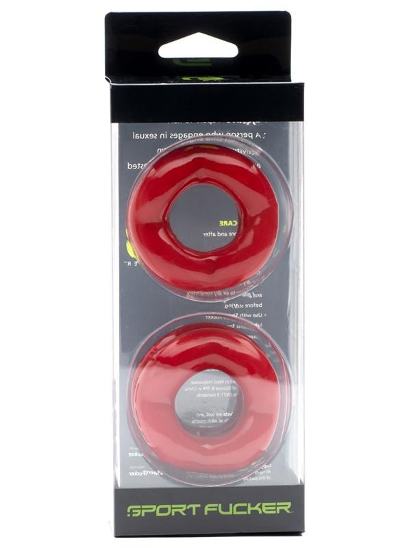 Sport Fucker Revolution - Dual Pleasure Cock Ring and Ball Stretcher Set Stretchy Cock Rings