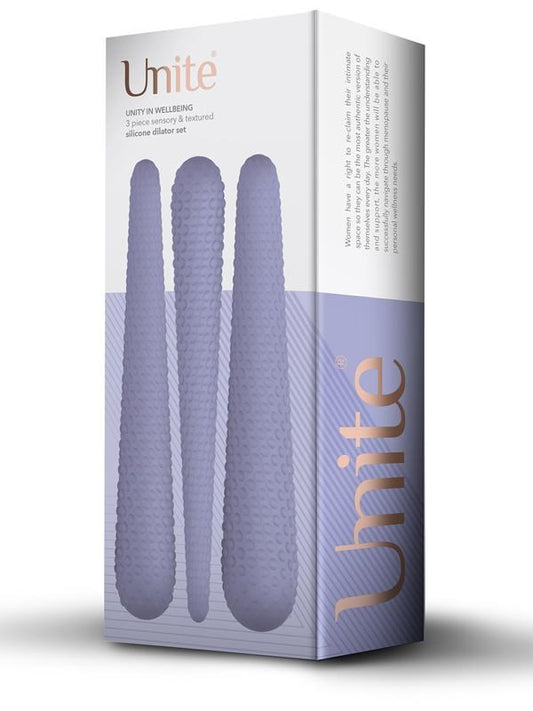 Rocks Off Unite - Textured Silicone Dilator Set for Gradual Progression Love Eggs and Kegel Exercisers