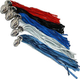 Butt Plug With Leather Whip Large White Steel Sex Toys
