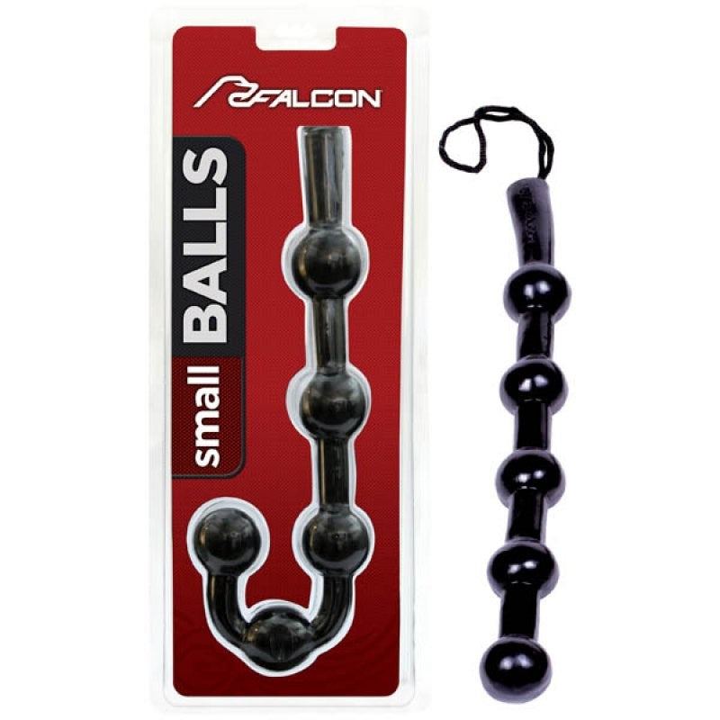Falcon Balls Small Black Anal Beads and Balls