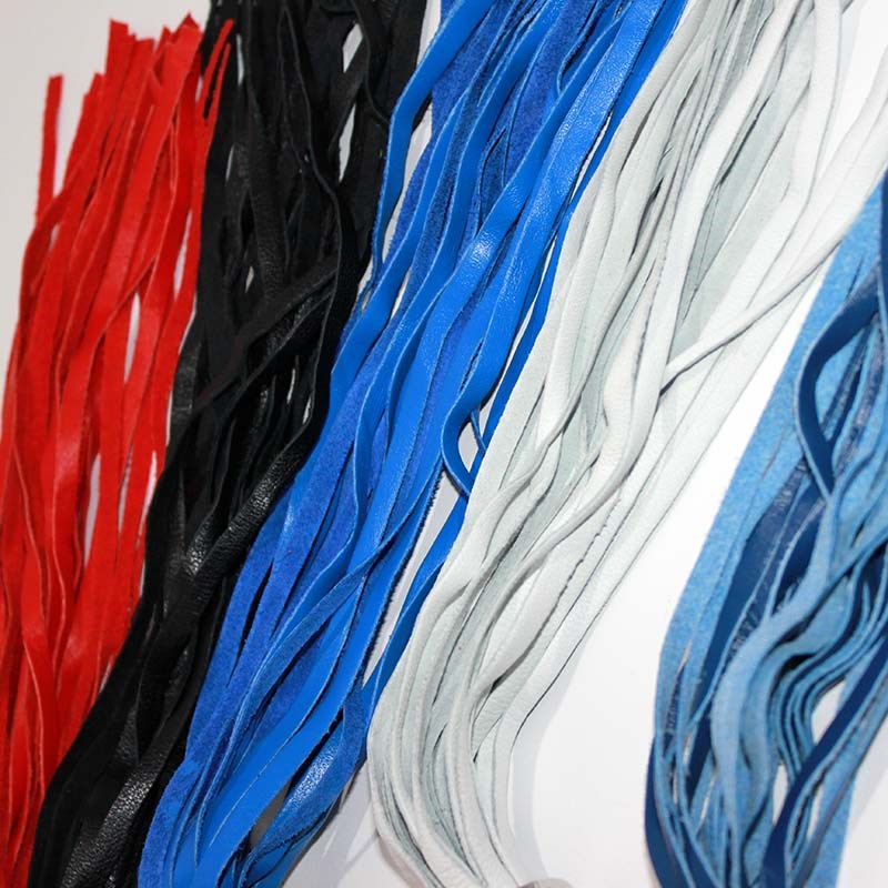 Leather Tail Small Butt Plug Red Steel Sex Toys