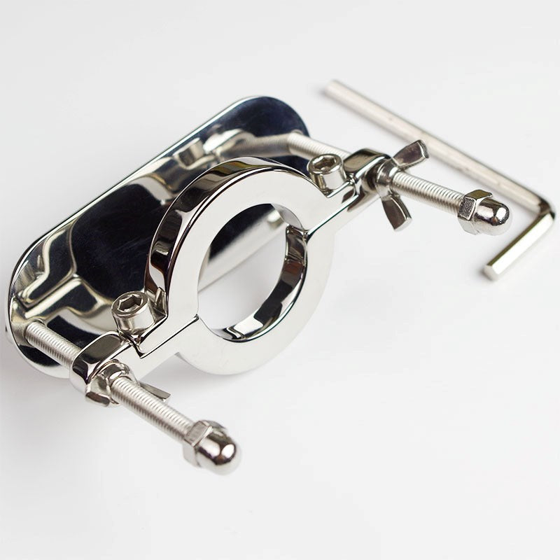 Male Scrotum Fixture Ball Crusher Steel Sex Toys