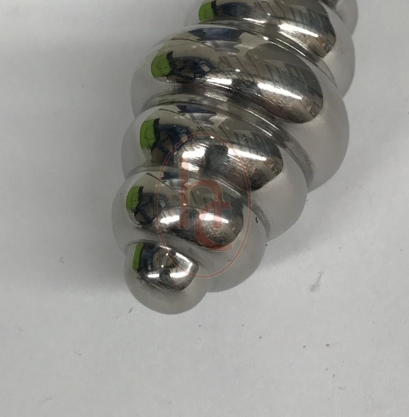 Ribbed Jewelled Medium Butt Plug Emerald Steel Sex Toys