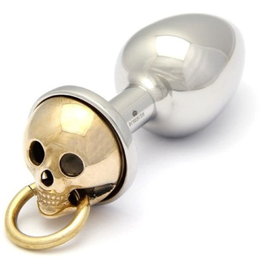 Rosebuds Luxe Skull Flash Gold Medium Steel Sex Toys