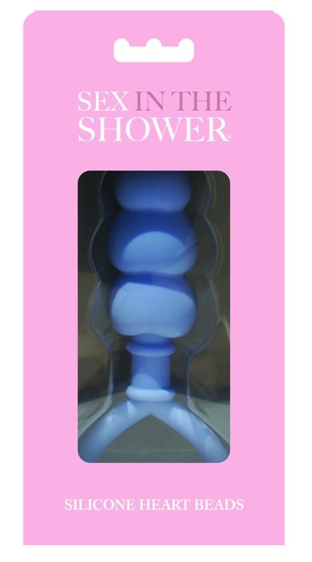 Sex in the Shower Silicone Heart Beads Anal Beads and Balls