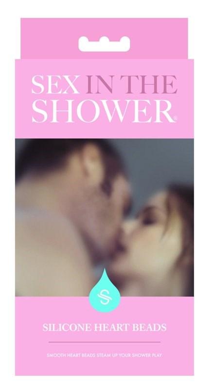 Sex in the Shower Silicone Heart Beads Anal Beads and Balls