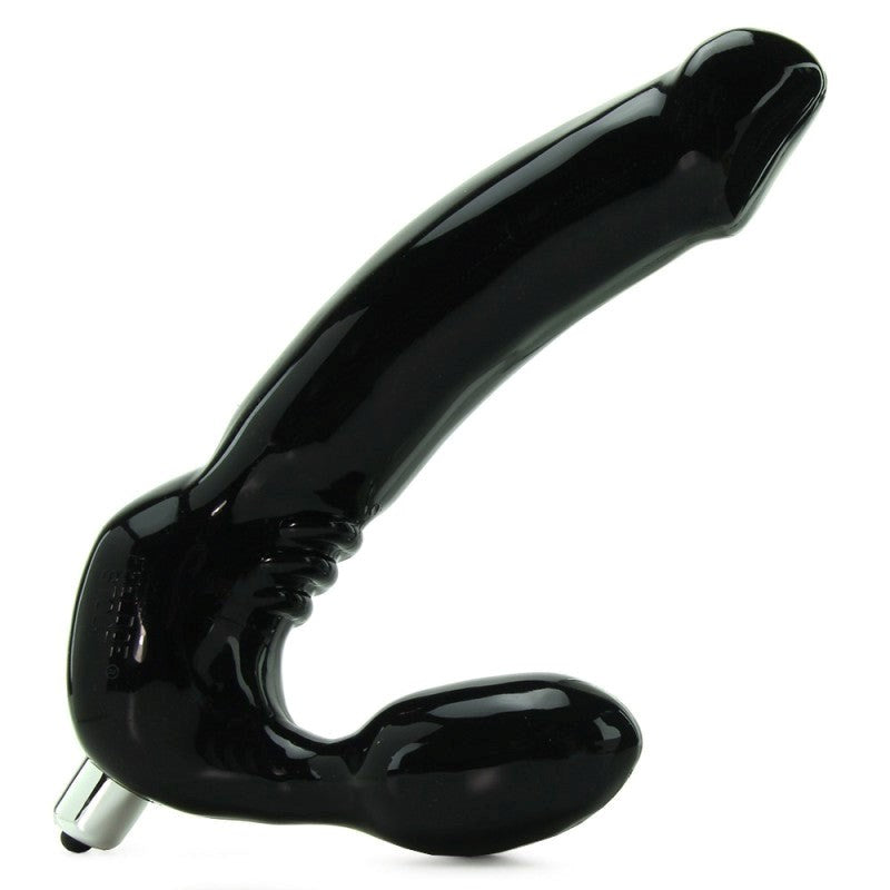 Tantus Feeldoe Stout Black - Premium Silicone Strapless Vibrator Realistic Dildos