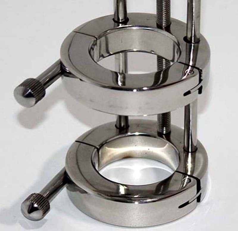 Torture Well Ball Stretcher Steel Sex Toys