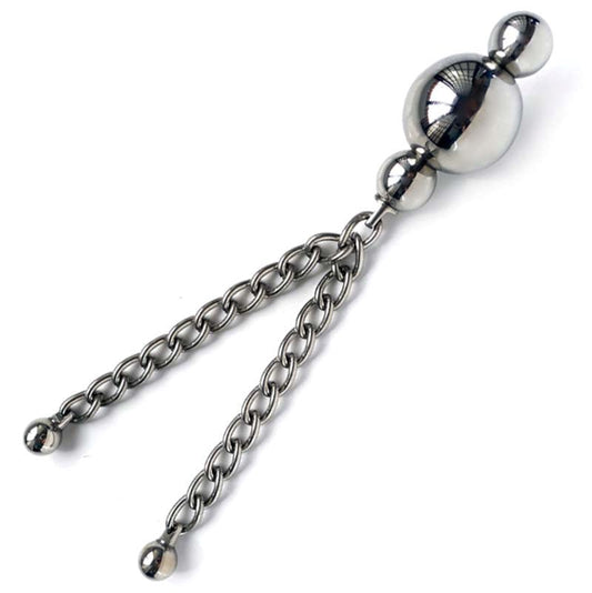 Triple Kegel Ball With Twin Chains Steel Sex Toys