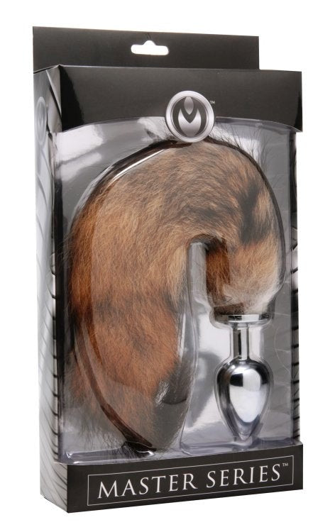Untamed Xl Faux Fox Tail Anal Plug Steel Sex Toys