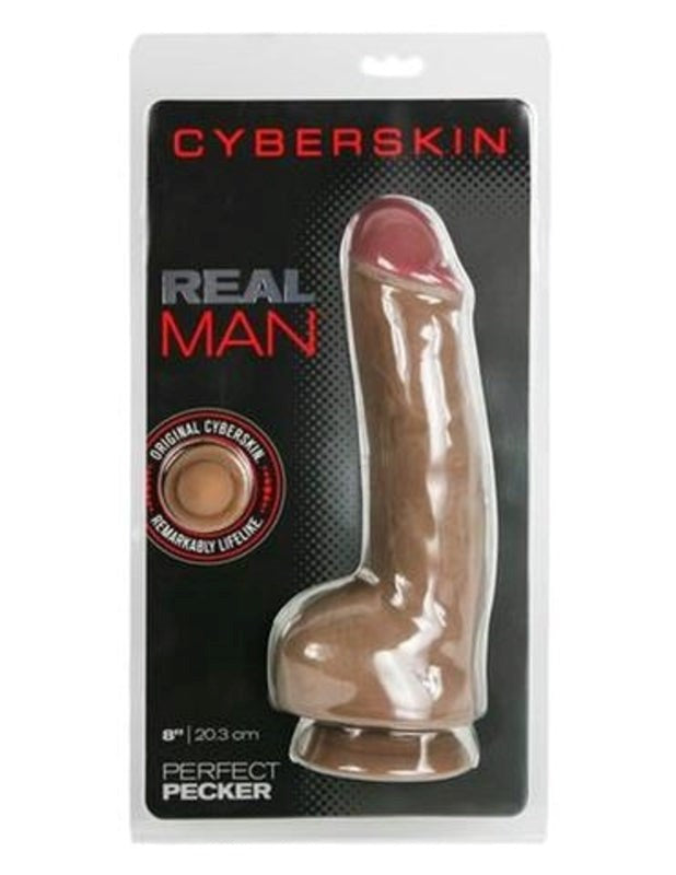 Wildfire Real Man Cyberskin Perfect Pecker Dark Realistic Dildos