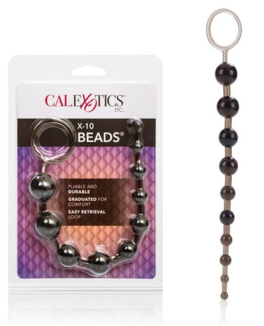 X-10 Beads Black - Anal Beads and Balls