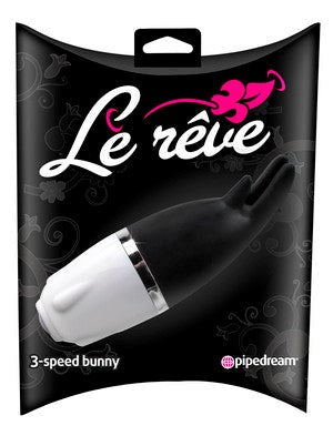 Le Reve 3-Speed Bunny Ears Clitoral Vibrator Clit Ticklers and Pulsators