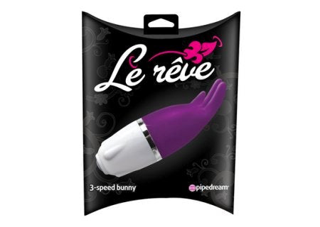 Le Reve 3-Speed Bunny Ears Clitoral Vibrator Clit Ticklers and Pulsators