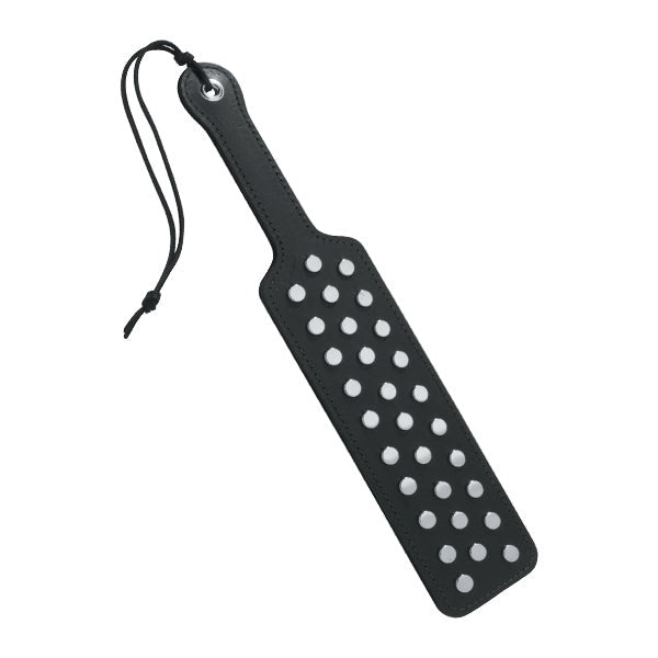 Spartacus Enterprises' Intense Leather Studded Discipline Paddle Paddles And Slappers