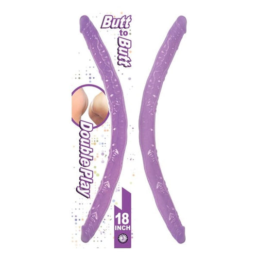 Butt-to-Butt Bliss - 18" Flexible Dual Dildo for Shared Delight - Double Ender