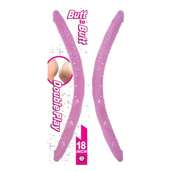 Butt-to-Butt Bliss - 18" Flexible Dual Dildo for Shared Delight Double Ender