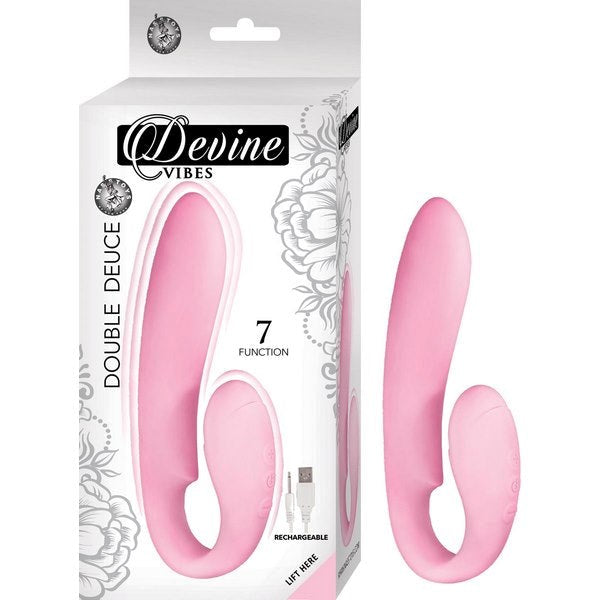 Dual Delight - DEVINE VIBES Rechargeable Silicone Massager G-Spot Vibrators