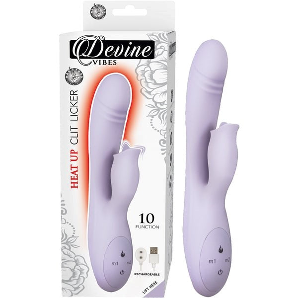 Dual-Motor Bliss - DEVINE VIBES Heated Clit Stimulator Rabbit Vibrators