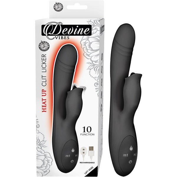 Dual-Motor Bliss - DEVINE VIBES Heated Clit Stimulator Rabbit Vibrators