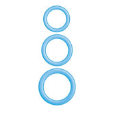 ENHANCER Glow Silicone Cock Ring Set - Customizable Fit for Intense Experiences Stretchy Cock Rings