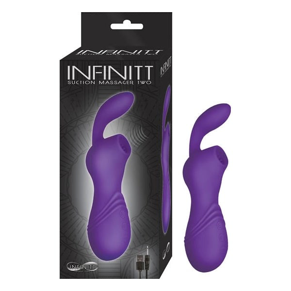 INFINITT Dual Pleasure Suction Massager - 12 Vibration & Suction Functions Clit Ticklers and Pulsators