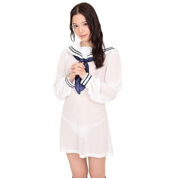 Starfire Daydream - Captivating Sailor-Inspired Mesh Dress Kimono's and Gowns