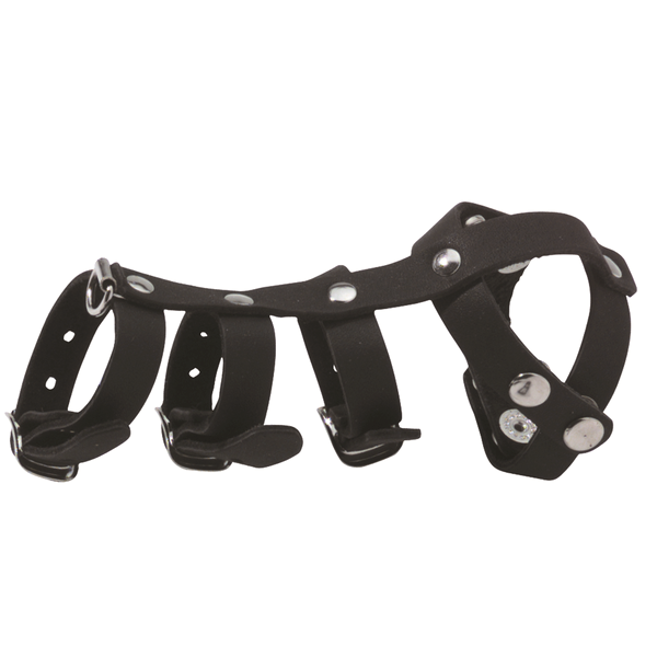 Spartacus Premium Leather Vertebrate - Elevate Your Pleasure Ball and Cock Toys