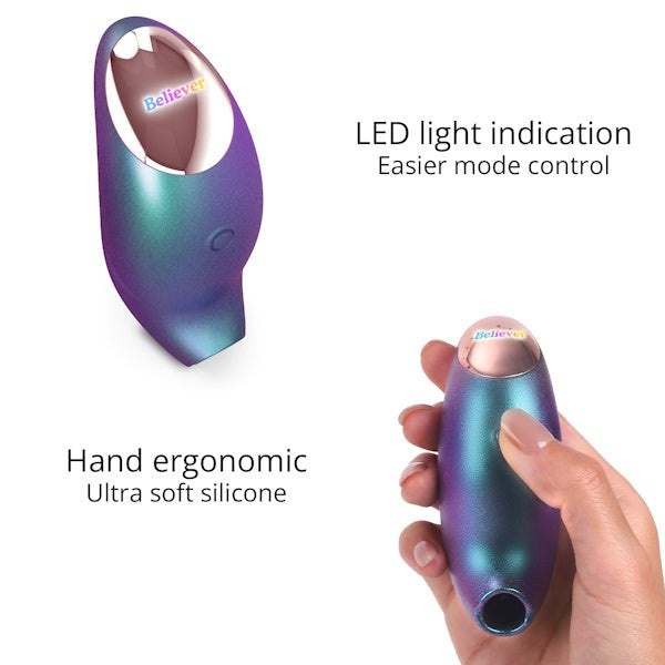 Love To Love Believer - Rechargeable Ergonomic Flapping Pleasure Device Clit Ticklers and Pulsators