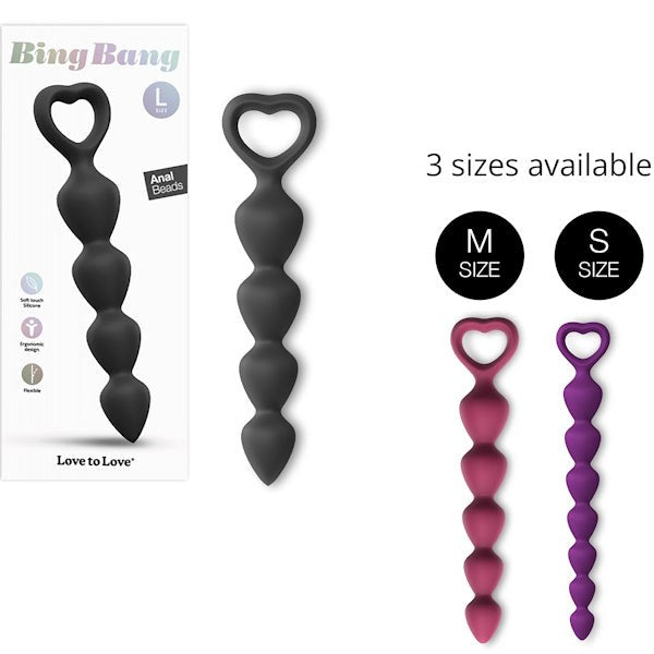 LOVE TO LOVE Bing Bang - Graduated Silicone Anal Pleasure Beads Anal Beads and Balls
