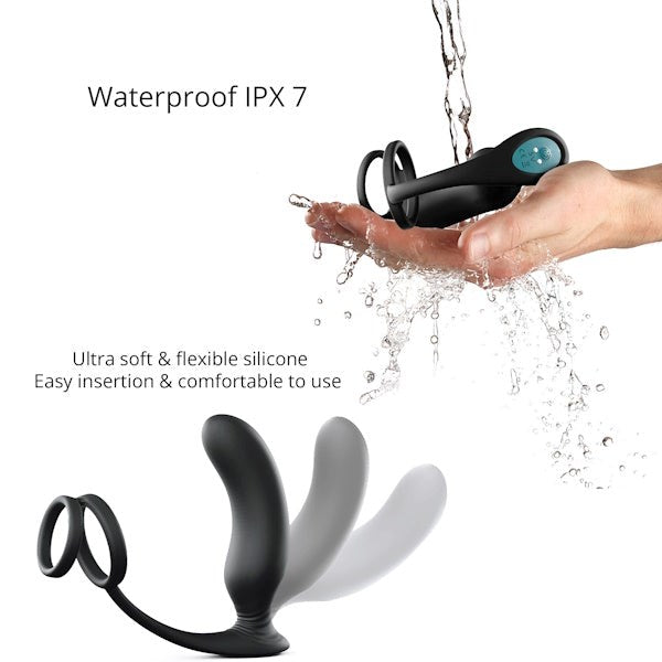 LOVE TO LOVE Dual Pleasure P-Spot Plug and Cock Ring Prostate Toys