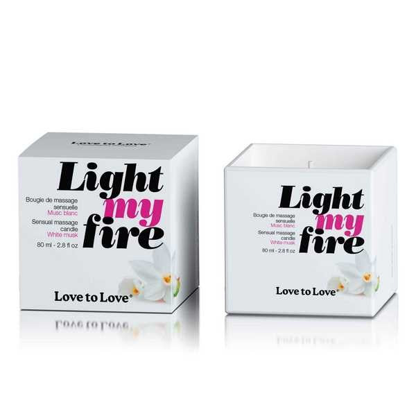 Love To Love Light My Fire Sensual Massage Candles Bath and Intimate Fragrances