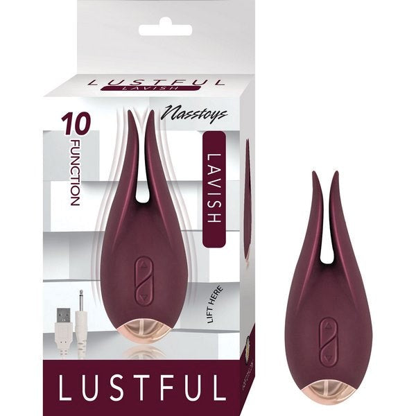 LUSTFUL Lavish - Dual Motor Silicone Intimate Massager Clit Ticklers and Pulsators