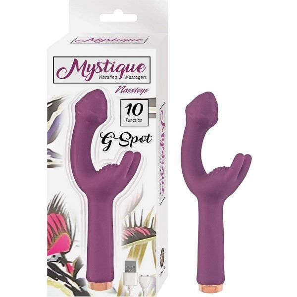 Dual-Powered Bliss - MYSTIQUE G-Spot Vibrator with Clitoral Stimulation G-Spot Vibrators
