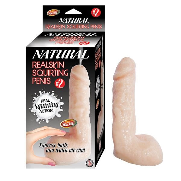 NATURAL REALSKIN Squirting Pleasure Toy - Realistic Sensation Realistic Dildos